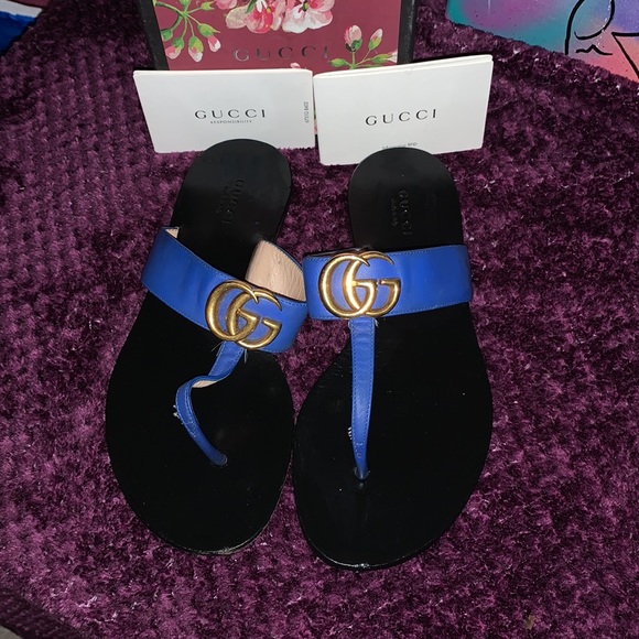 Limited Blue Gucci AUTHENTIC SANDAL - Picture 4 of 7